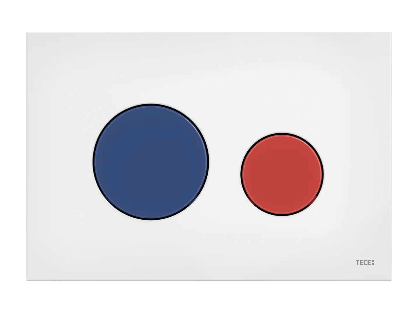 loop WC-Betätigungsplatte Kunststoff Zweim. ″Kids″ weiß glzd. T. r/b glzd.