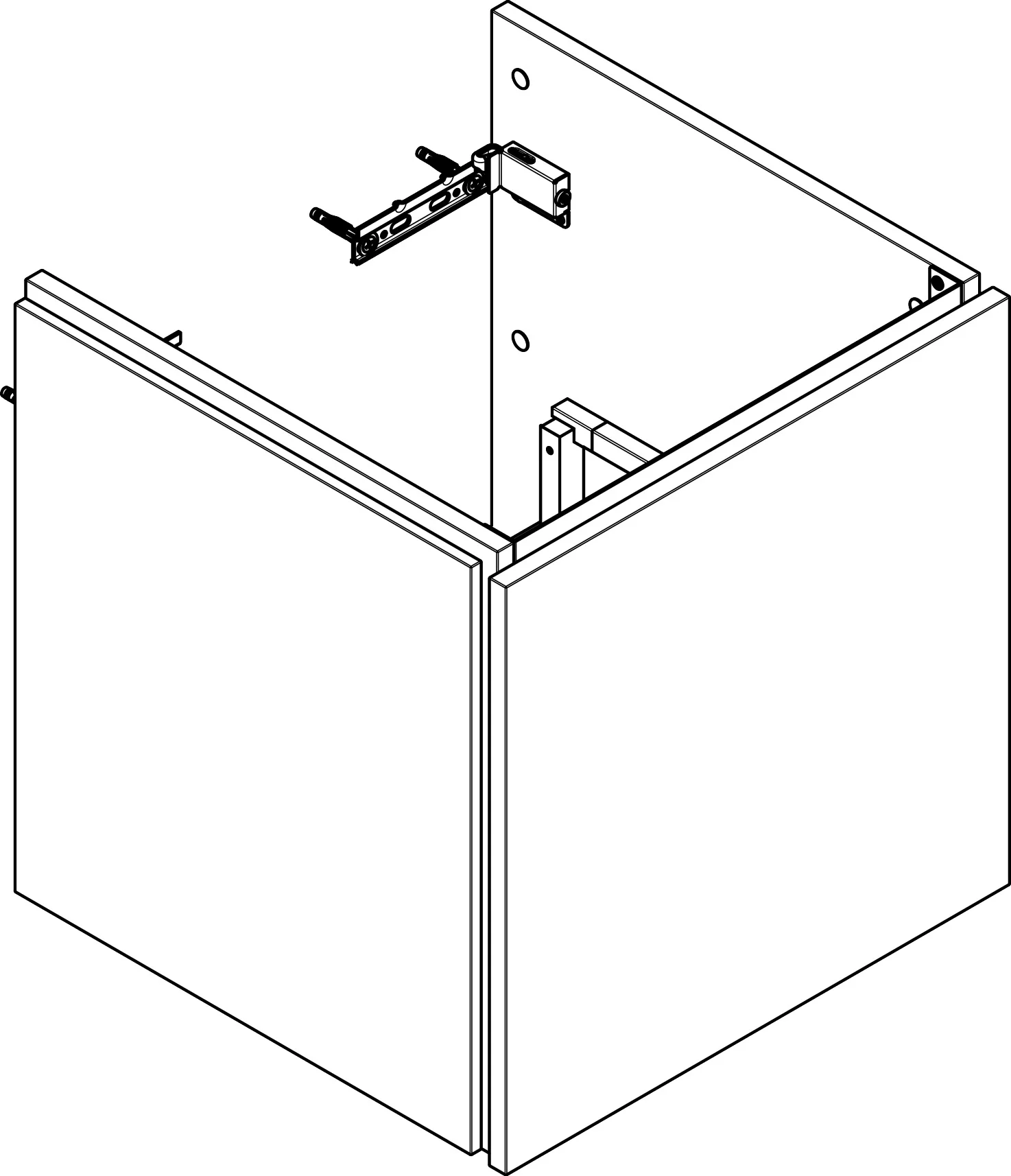 Hansgrohe Xilesa E Waschtischunterschrank, Eiche Kaschmir, 480x470 mm, 1 Schubkasten, Wandmontage Hansgrohe Xilesa E Waschtischunterschrank, Eiche Kaschmir, 480x470 mm, 1 Schubkasten, Wandmontage