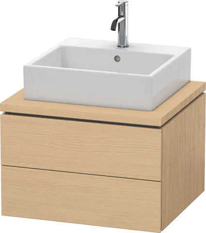 Duravit Waschtischunterschrank wandhängend „L-Cube“ 62 × 40 × 54,7 cm Eiche Natur