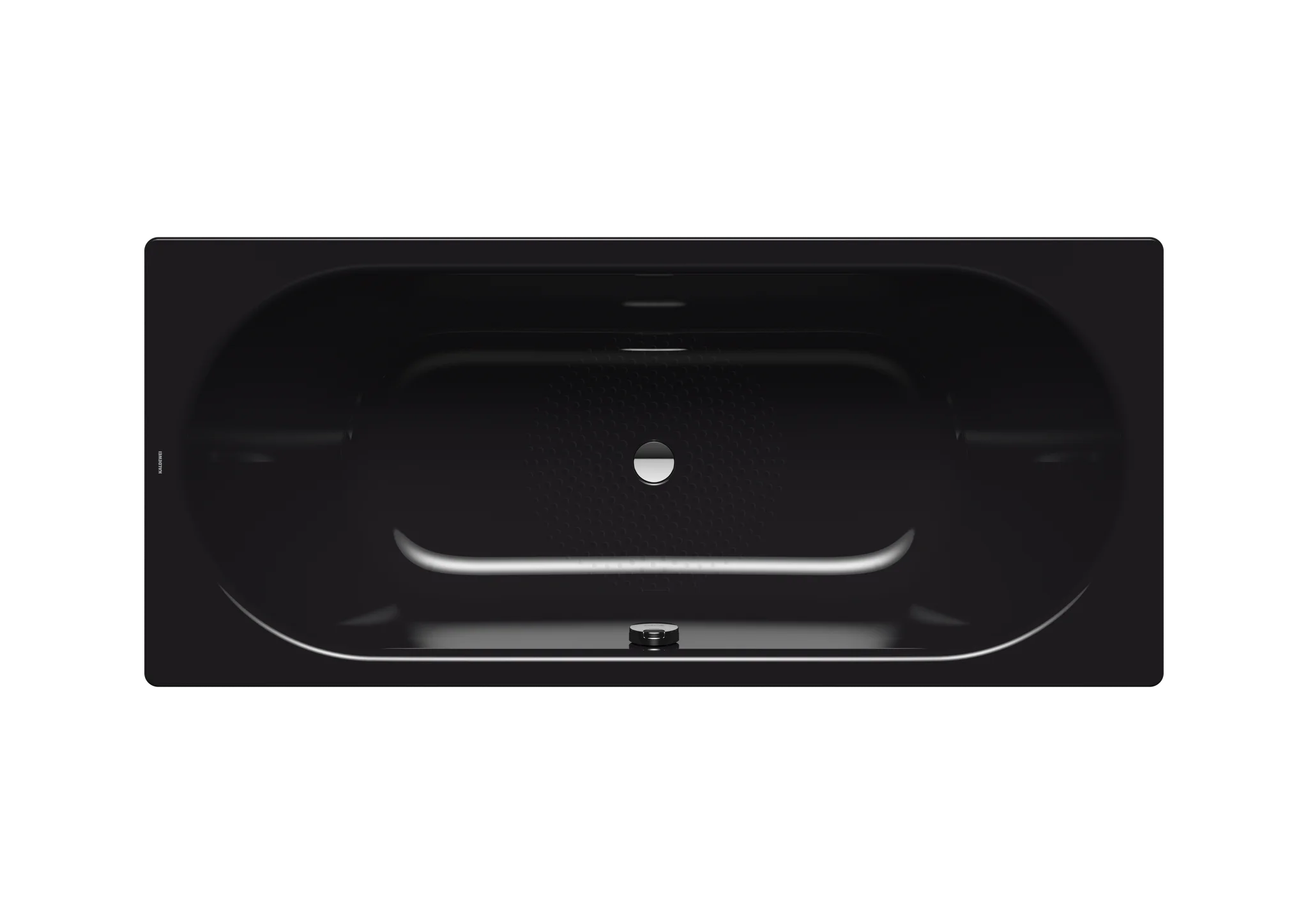 Kaldewei CLASSIC DUO Badewanne, schwarz, Perl-Effekt, Antislip, 1600x700 mm