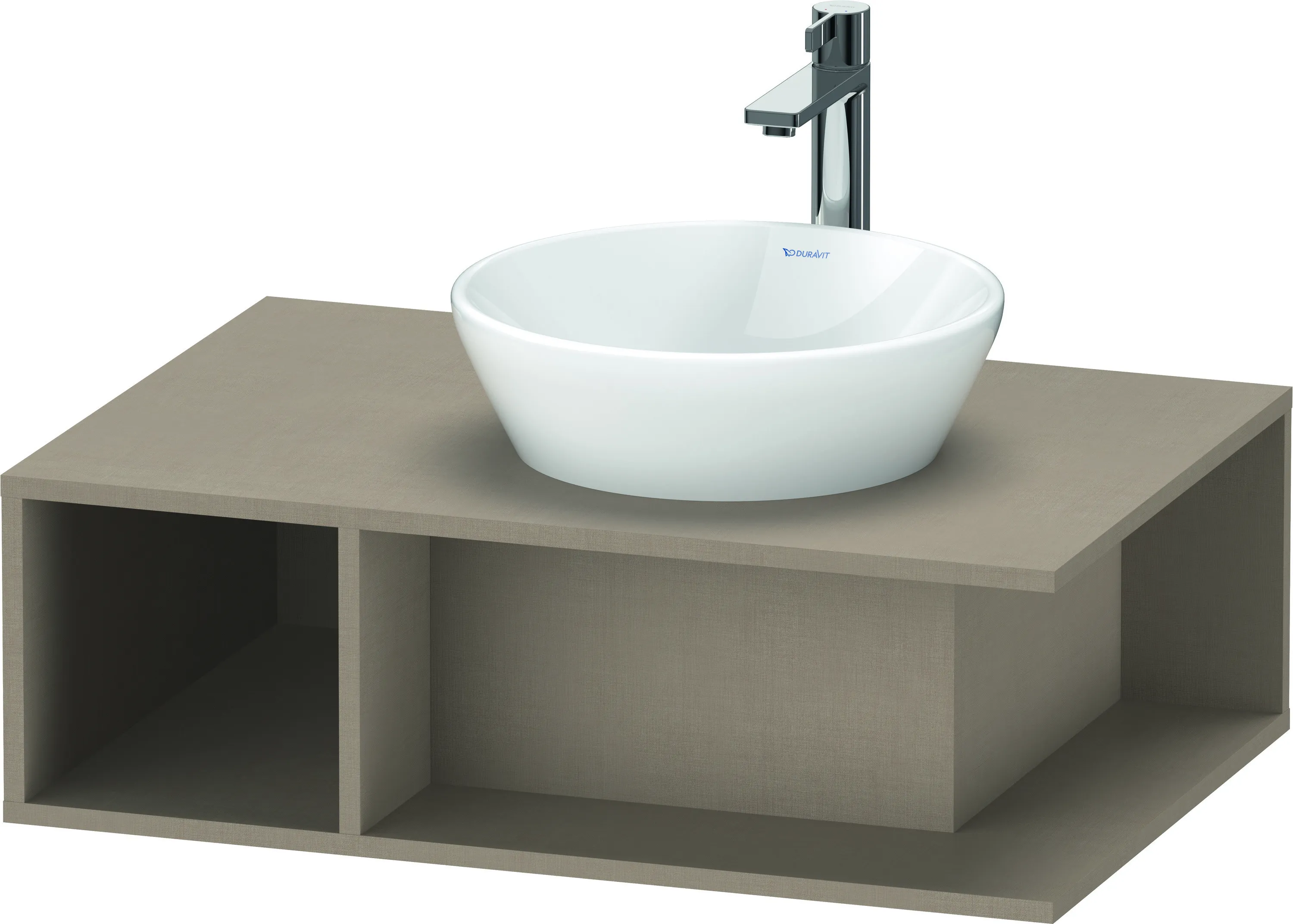 Duravit Waschtischunterschrank wandhängend „D-Neo“ 80 × 26 × 55 cm Leinen