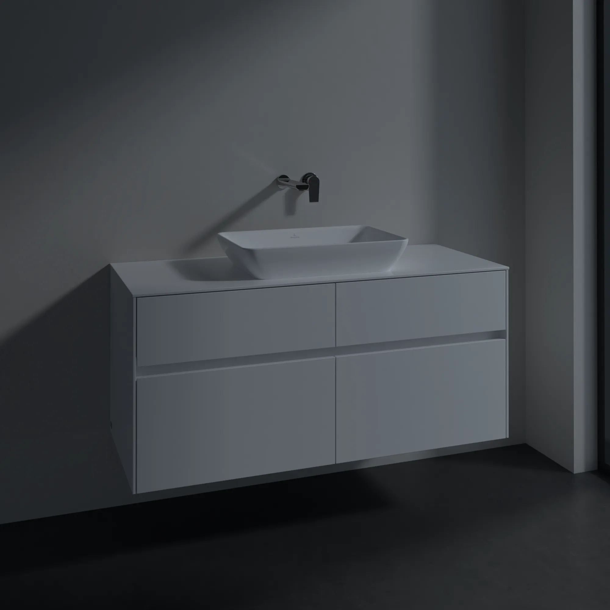 Villeroy & Boch Collaro Waschbeckenunterschrank C11200 Glossy White