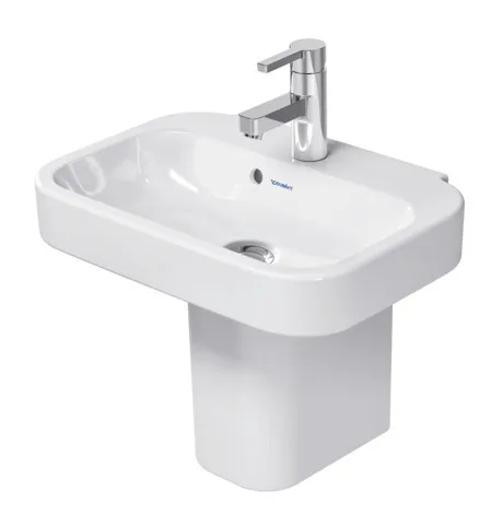 Wandwaschtisch „Happy D.2“, mit Überlauf, Hahnlochposition mittig Wandwaschtisch „Happy D.2“, mit Überlauf, Hahnlochposition mittig