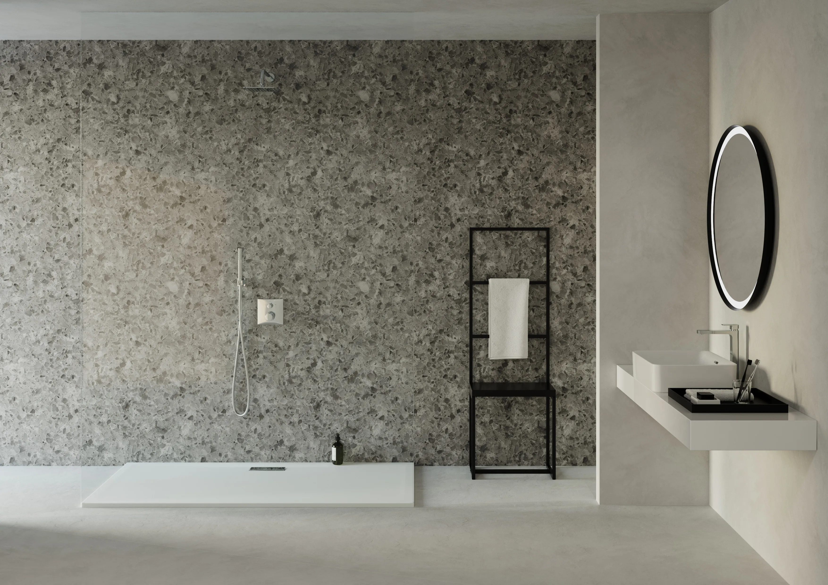 Badethermostat Unterputz Ceratherm C100, Bausatz 2, Rosette 163x163mm, Brushed Gold Badethermostat Unterputz Ceratherm C100, Bausatz 2, Rosette 163x163mm, Brushed Gold