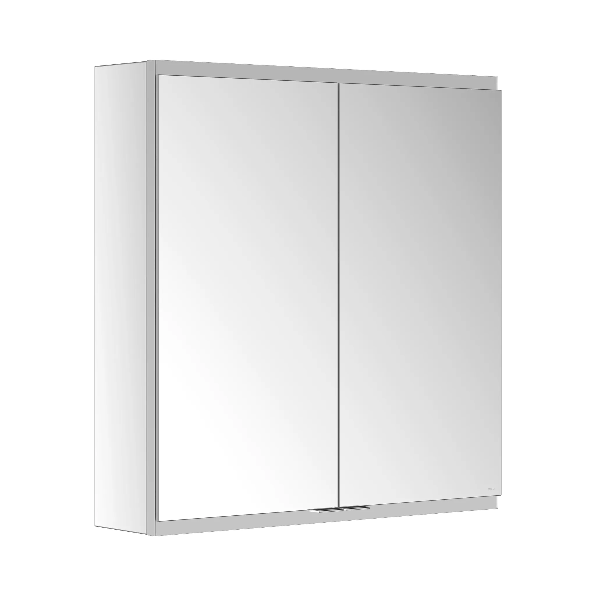KEUCO Royal Modular 2.0 Spiegelschrank unbeleuchtet Wandvorbau, 2 Steckdosen 700x700x160mm silber-eloxiert