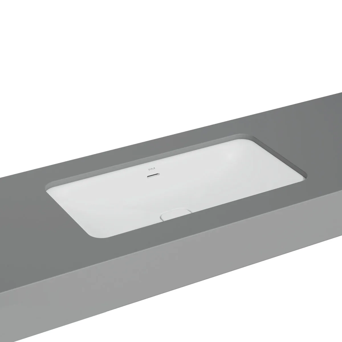 VitrA New Metropole Unterbauwaschtisch rechteckig 80 x 40 cm mit Überlaufschlitz Edelweiß VitrA New Metropole Unterbauwaschtisch rechteckig 80 x 40 cm mit Überlaufschlitz Edelweiß