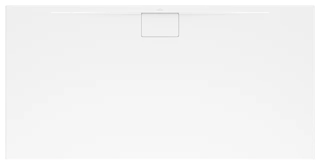 Villeroy & Boch rechteck Duschwanne „Architectura MetalRim“ 120 × 75 cm mit Antirutsch (VILBOgrip), in Weiß Alpin