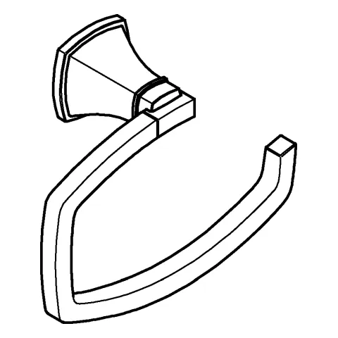 WC-Papierhalter Grandera 40908, ohne Deckel