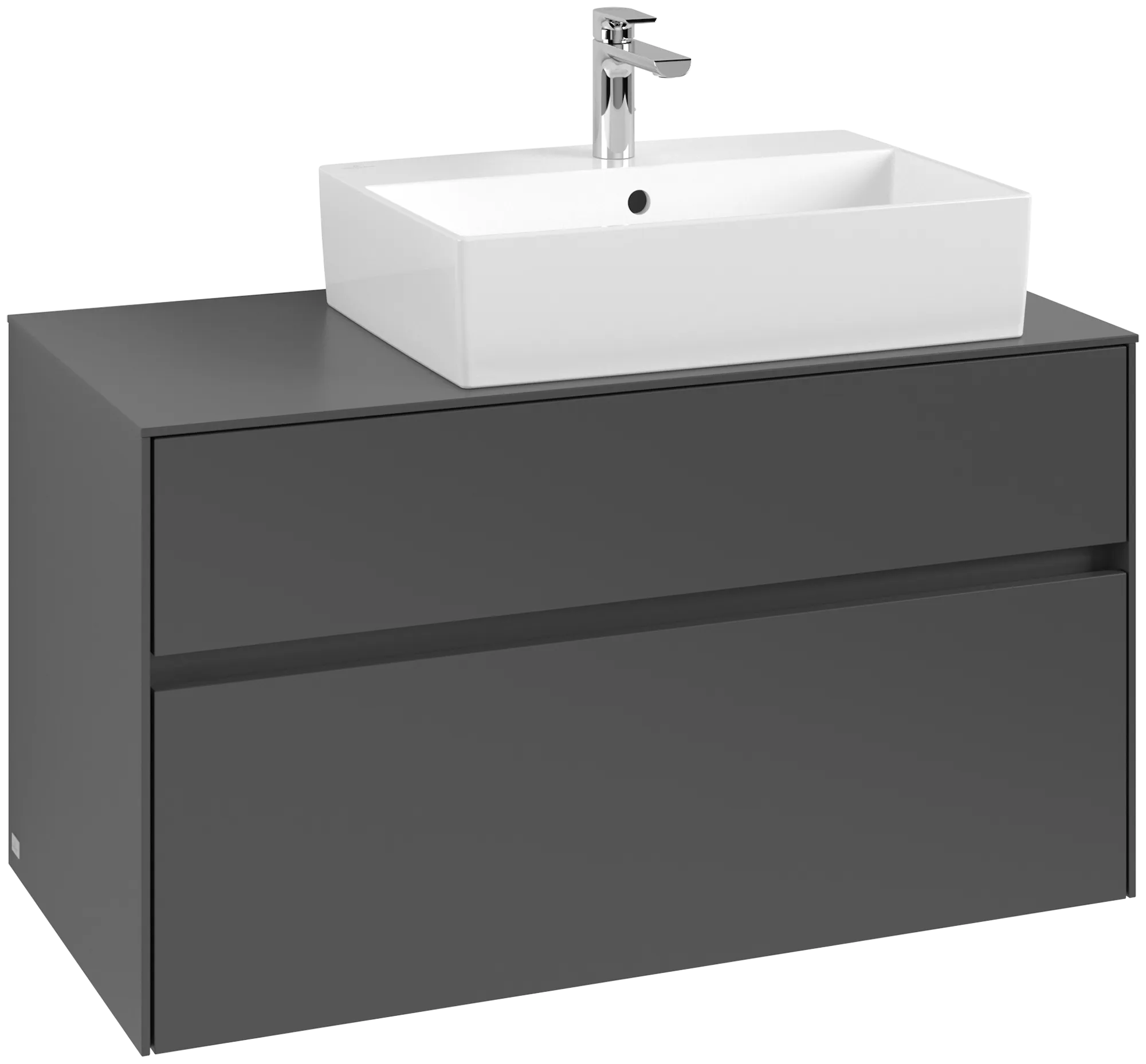Villeroy & Boch Collaro Waschbeckenunterschrank C12700, 1000 x 548 x 500 mm, Graphite