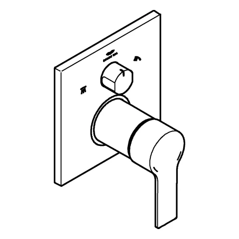 Grohe Allure Einhandbatterie mit 3-Wege Umstellung, cool sunrise geb Grohe Allure Einhandbatterie mit 3-Wege Umstellung, cool sunrise geb