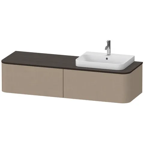 Duravit Waschtischunterschrank wandhängend „Happy D.2 Plus“ Leinen Duravit Waschtischunterschrank wandhängend „Happy D.2 Plus“ Leinen