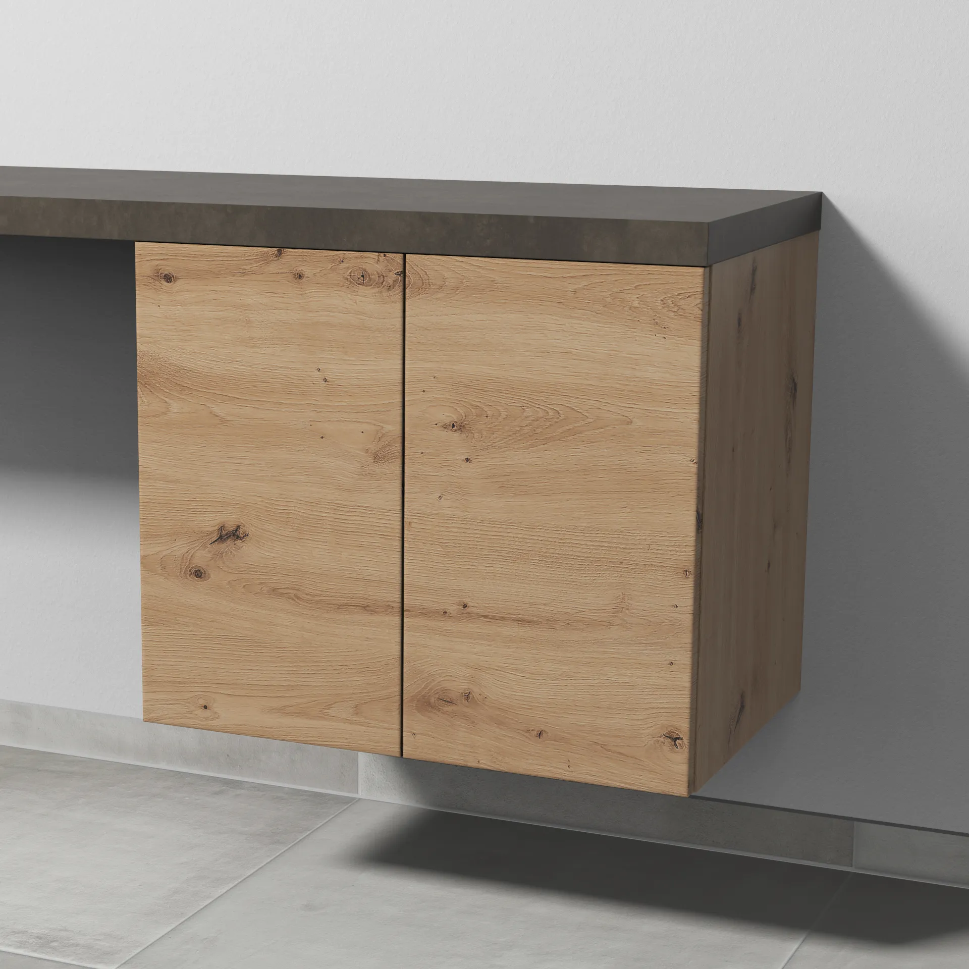 Sanipa Anbauschrank „2morrow“ 600 × 510 × 420 mm in Eiche Natural-Touch