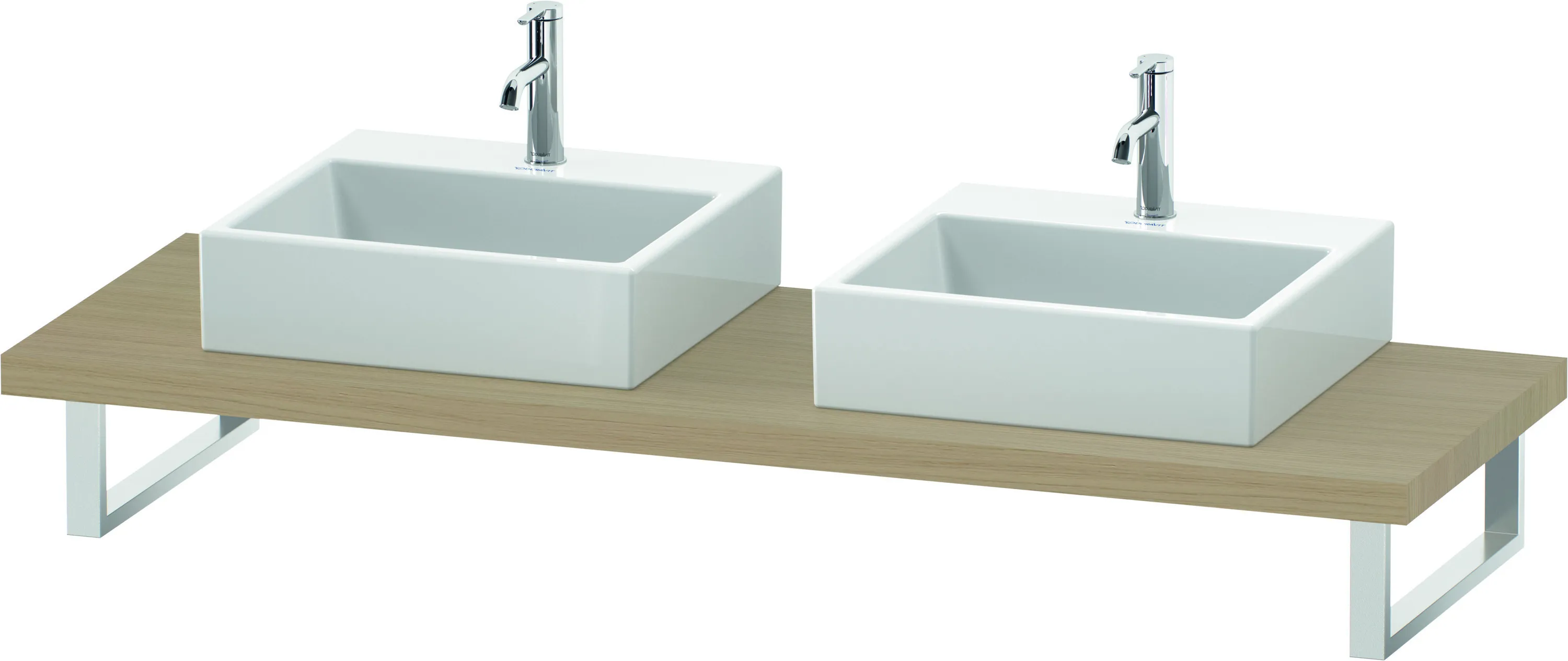 Duravit Konsole „L-Cube“ in Mediterrane Eiche Duravit Konsole „L-Cube“ in Mediterrane Eiche