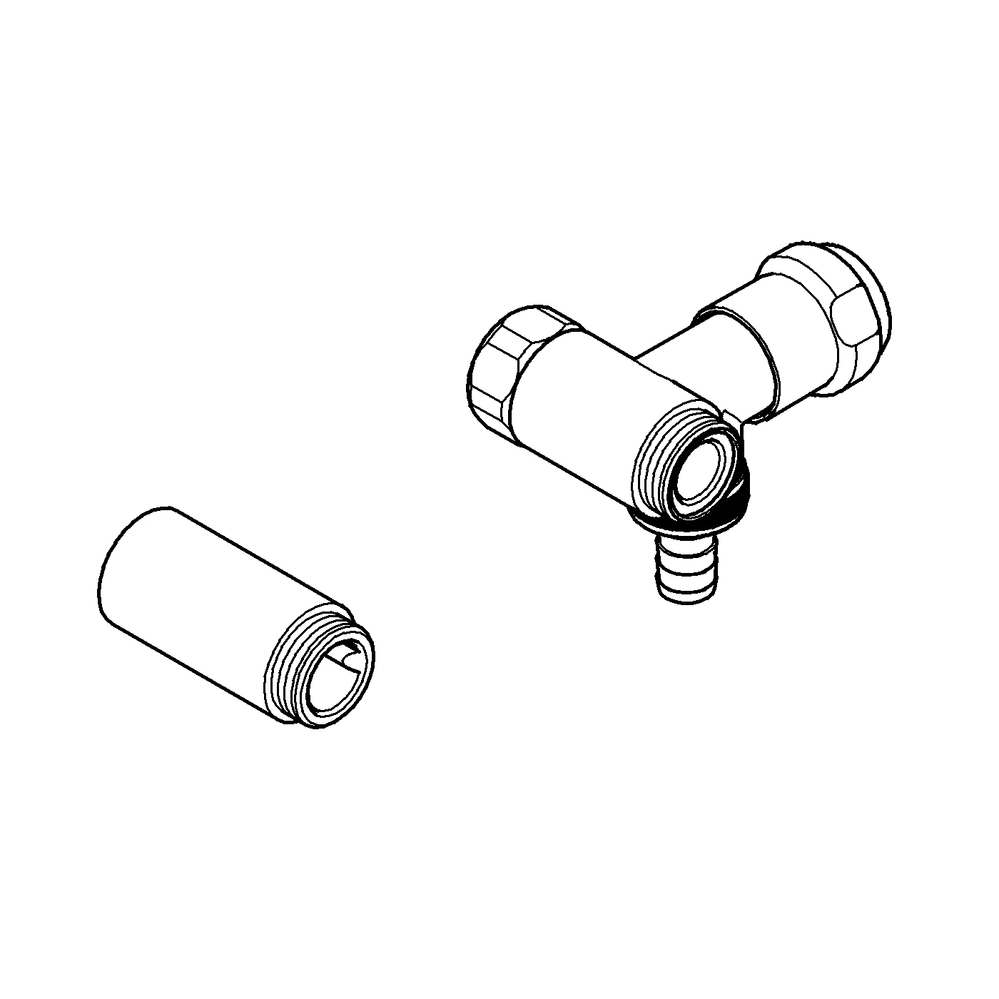 Original WAS Ventil Batterie Eggemann 41043, DN 20, Wandmontage, Anschluss rechts, Fettkammer-Oberteil 1/2'' für den absperrbaren Schlauchanschluss, Rückflussverhinderer Typ EB, eigensicher, chrom