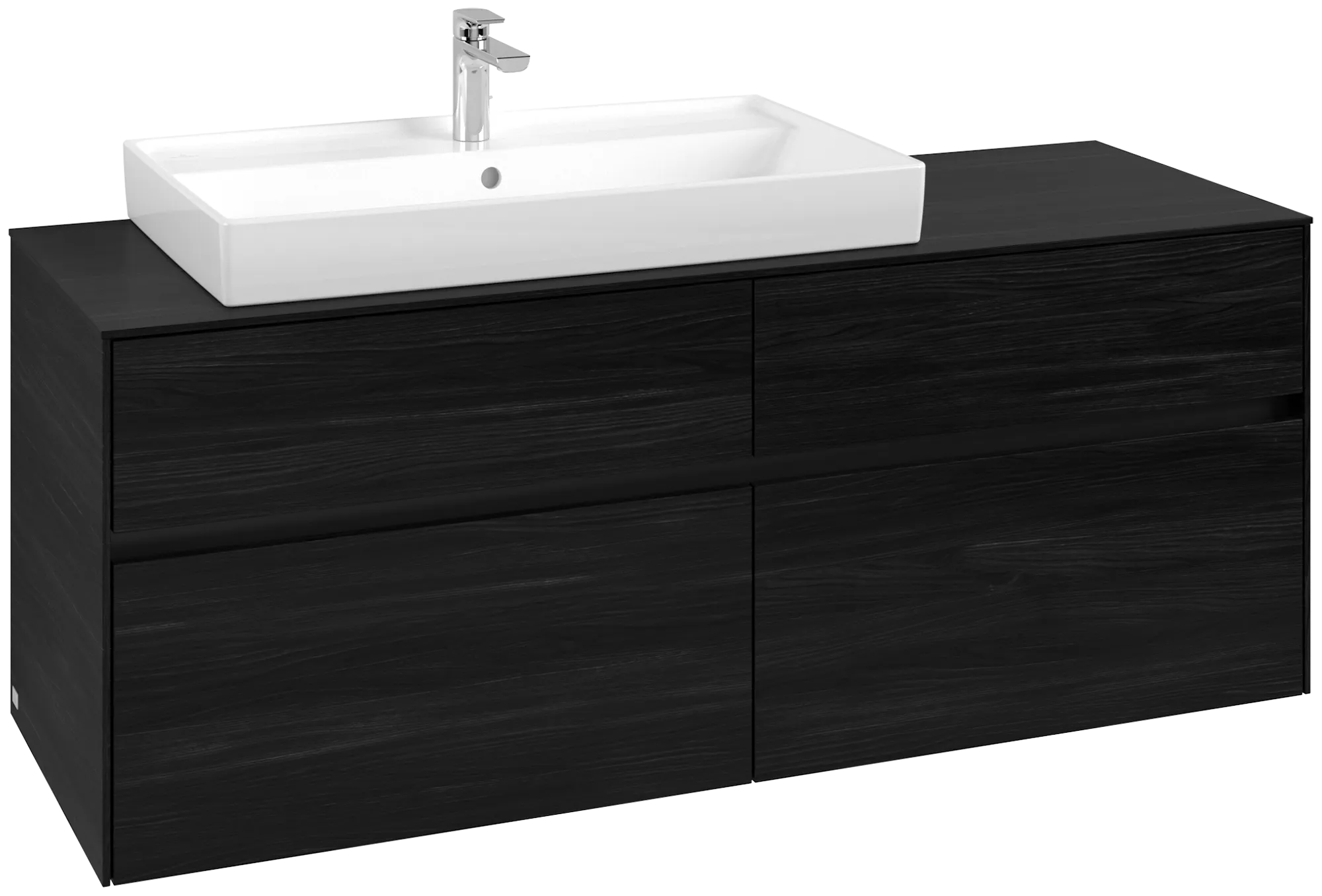 Villeroy & Boch Collaro Waschbeckenunterschrank C089B0, 1400 x 548 x 500 mm, Black Oak