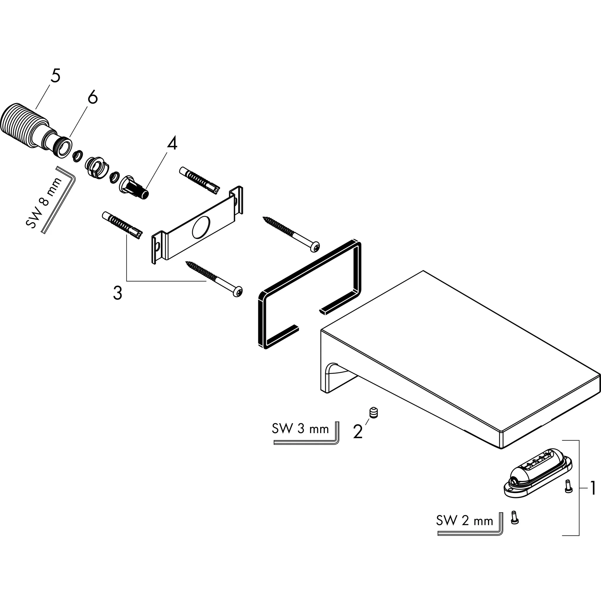 Hansgrohe Metropol Wanneneinlauf 185mm chrom
