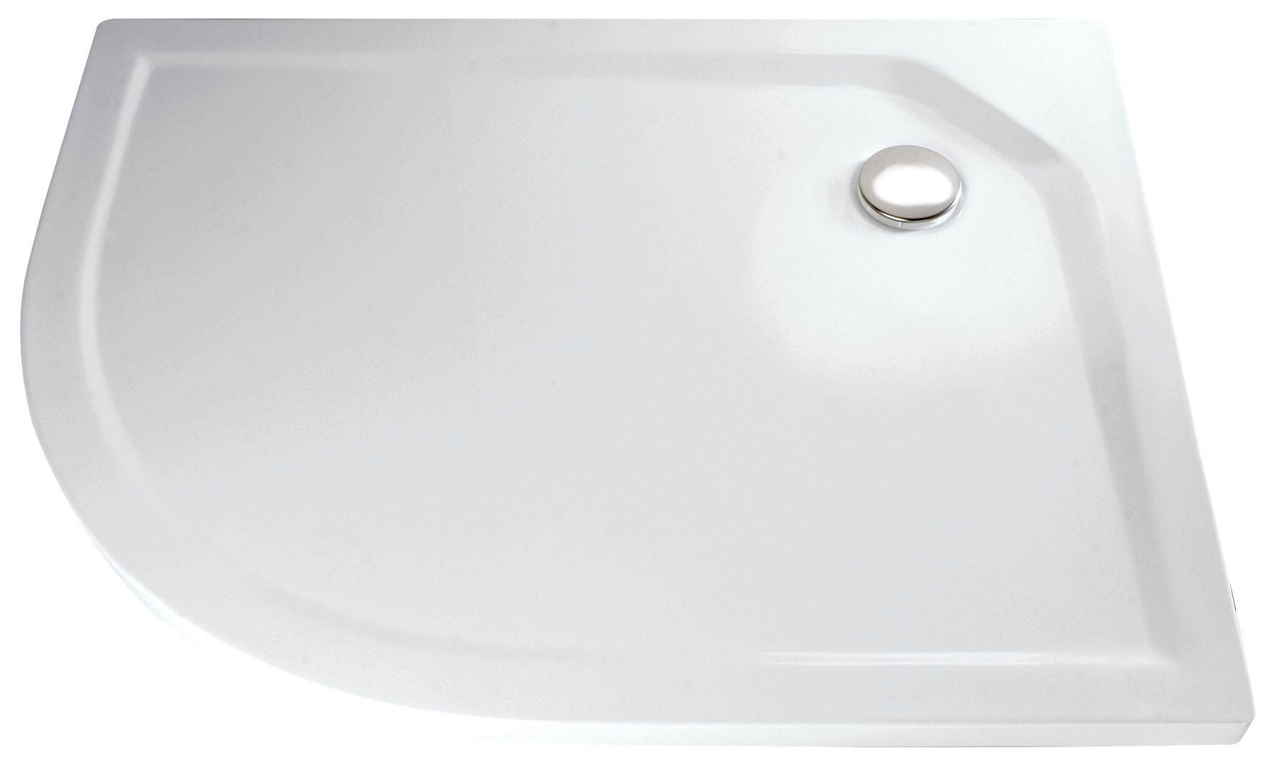 HSK viertelkreis Acryl-Duschwanne „superflach“ 75 × 90 cm in Weiß HSK viertelkreis Acryl-Duschwanne „superflach“ 75 × 90 cm in Weiß