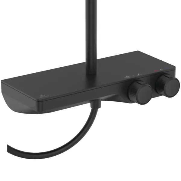 Ideal Standard Duschsystem Ceratherm S200 mit Brausethermostat Kopfbrause Silk Black Ideal Standard Duschsystem Ceratherm S200 mit Brausethermostat Kopfbrause Silk Black