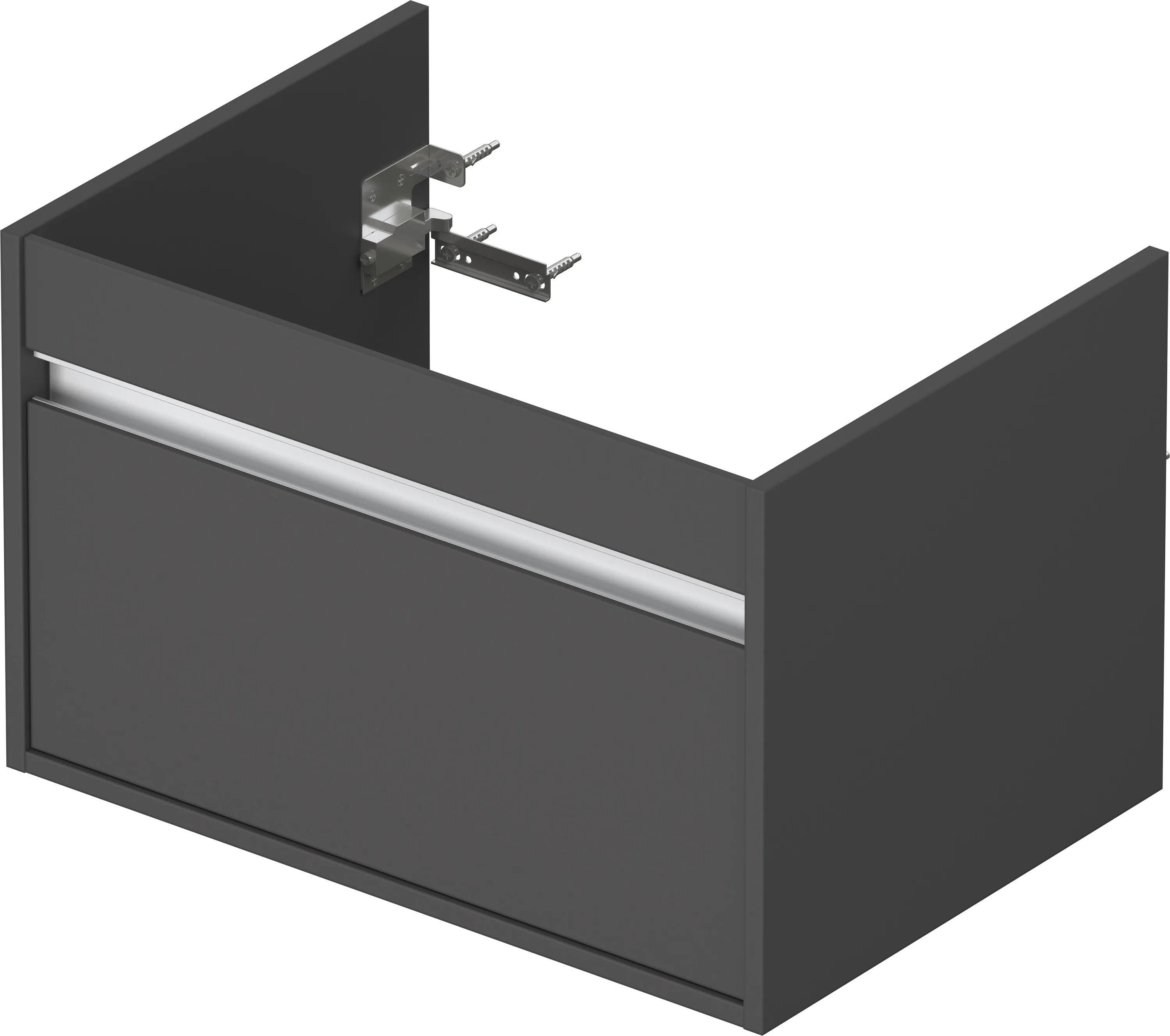 Duravit Waschtischunterschrank wandhängend „Ketho“ 65 × 41 × 45,5 cm Graphit Matt