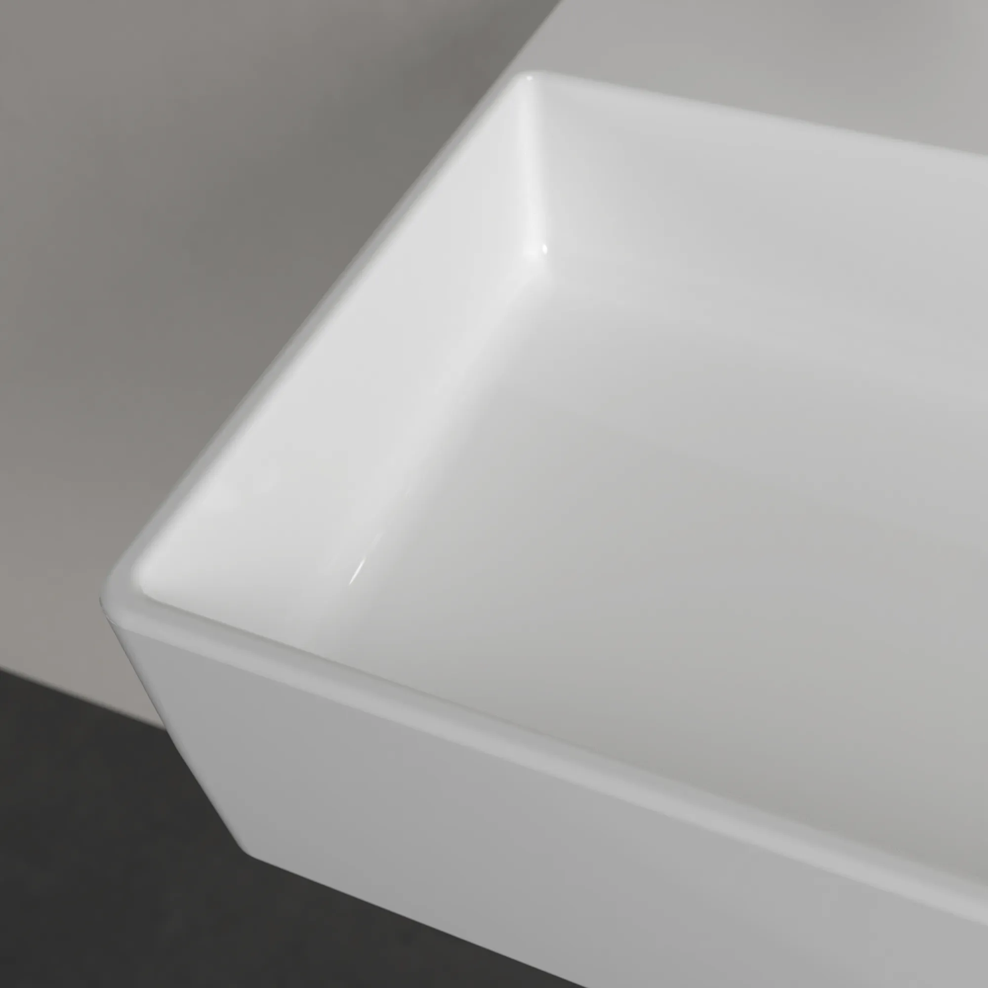 Villeroy & Boch Wandwaschtisch aus TitanCeram geschliffen „Memento 2.0“ 600 × 420 × 135 mm, ohne Hahnlochbohrung in Weiß Alpin Villeroy & Boch Wandwaschtisch aus TitanCeram geschliffen „Memento 2.0“ 600 × 420 × 135 mm, ohne Hahnlochbohrung in Weiß Alpin