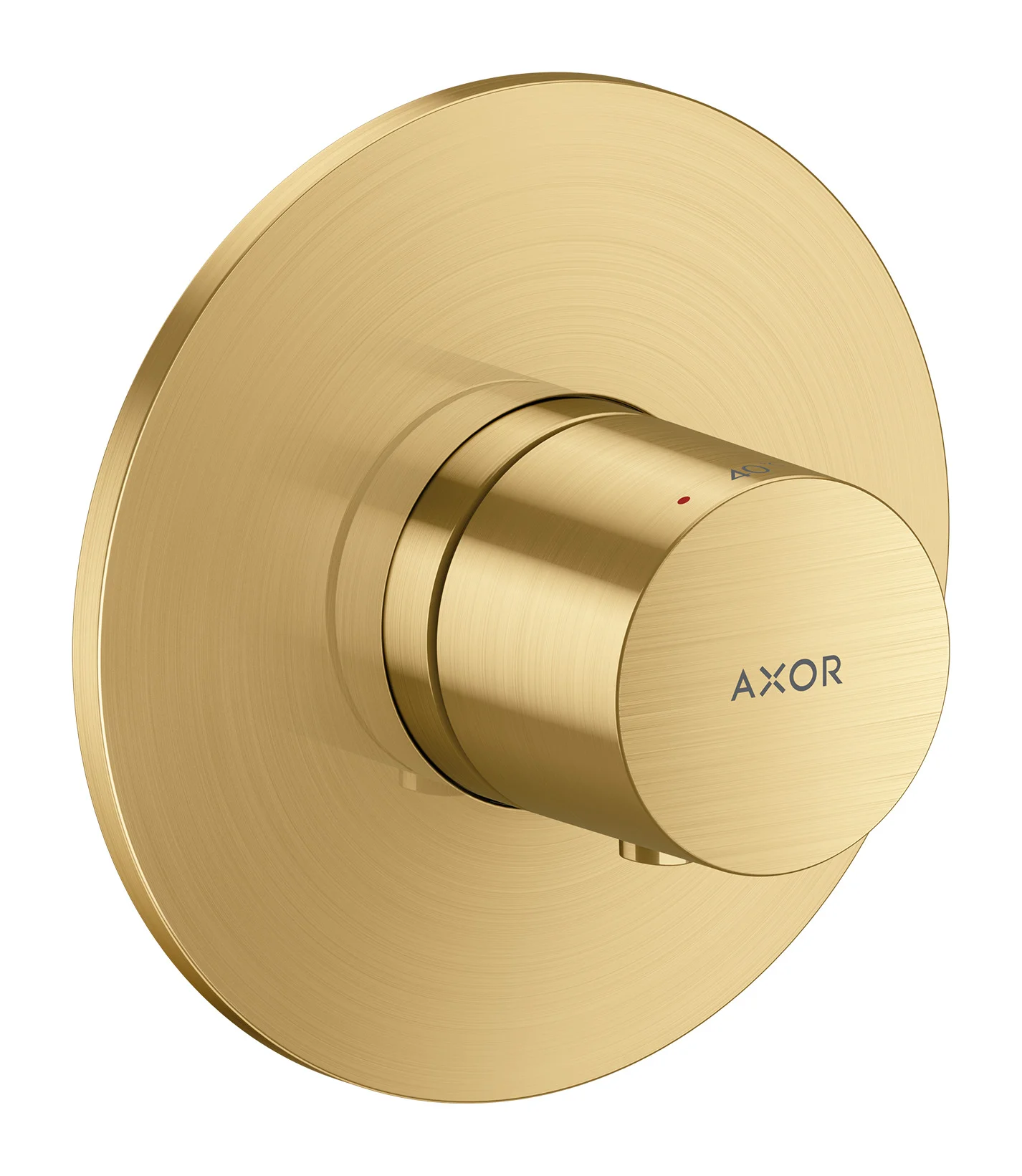 Hansgrohe AXOR One Thermostat Unterputz Brushed Gold Optic - 1 Verbraucher, einstellbare Temperaturbegrenzung, Rückflussverhinderer, DN20 Anschluss