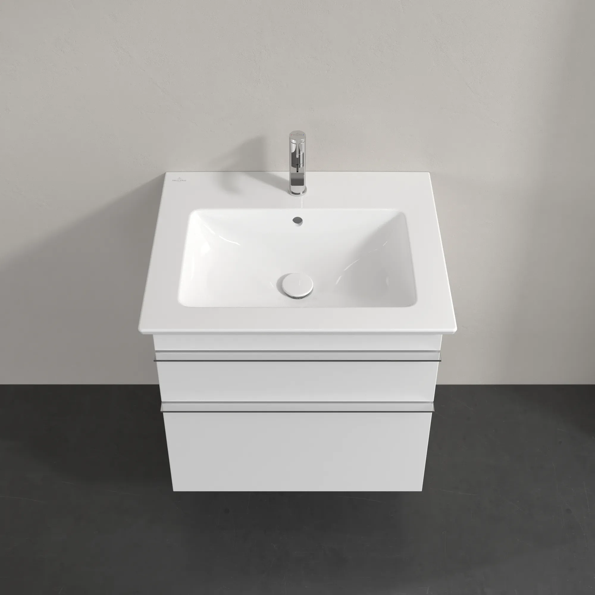 Villeroy & Boch Waschtischunterschrank „Venticello“ für Schrankwaschtisch 603 × 590 × 502 mm Weiß Matt, für Becken mittig