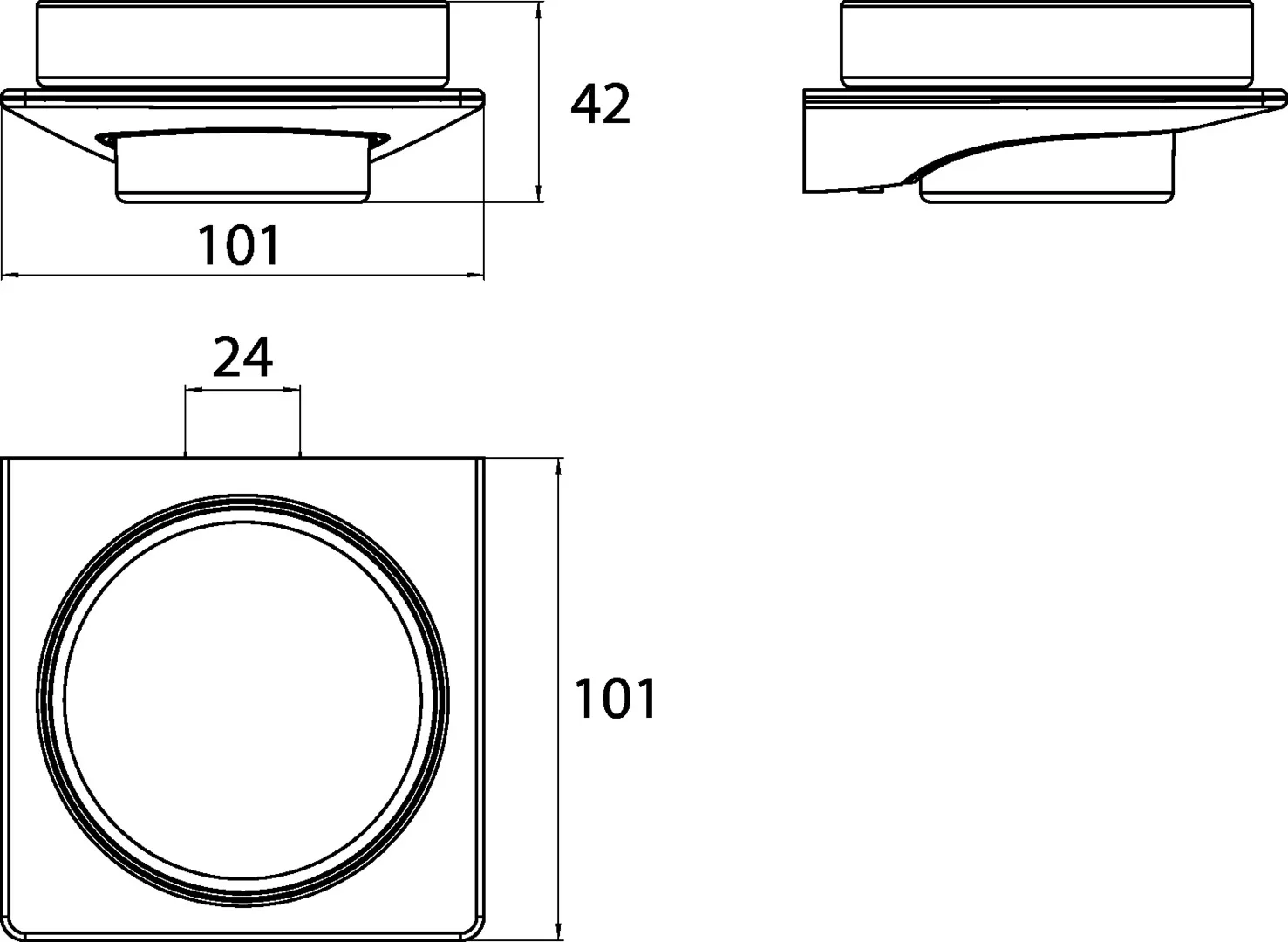 art Seifenhalter Glasteil klar, chrom art Seifenhalter Glasteil klar, chrom