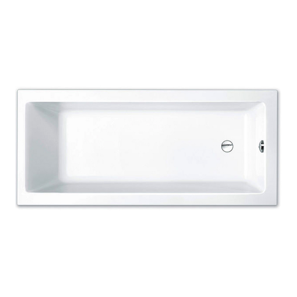 repaBAD Badewanne „Genf Mono“ rechteck 1700 × 750 mm, Fußablauf in Weiß repaBAD Badewanne „Genf Mono“ rechteck 1700 × 750 mm, Fußablauf in Weiß