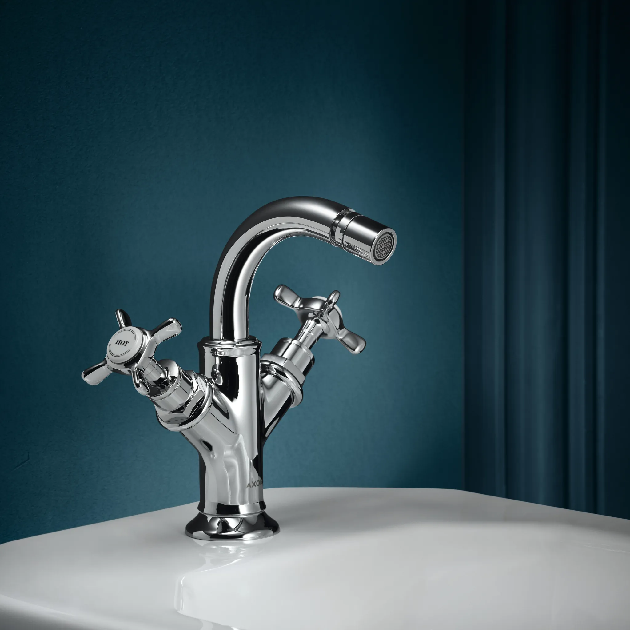 Hansgrohe AXOR Montreux 2-Griff Bidetarmatur, Chrom Hansgrohe AXOR Montreux 2-Griff Bidetarmatur, Chrom