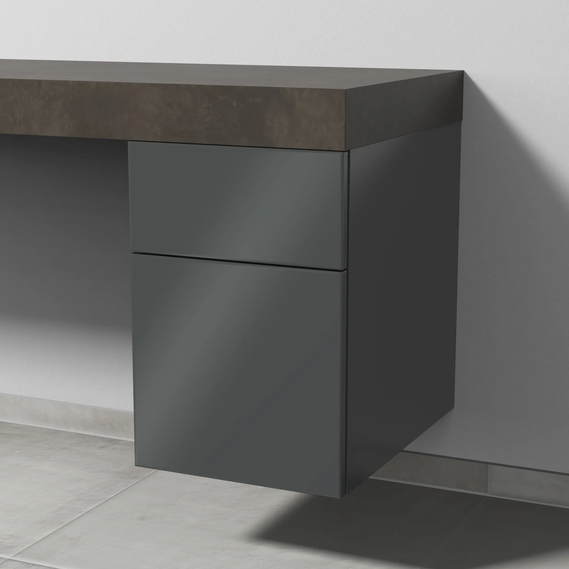 Sanipa Unterschrank „2morrow“ 350 × 510 × 520 mm in Anthrazit (glanz) Sanipa Unterschrank „2morrow“ 350 × 510 × 520 mm in Anthrazit (glanz)