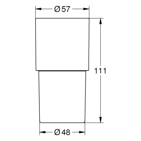 Grohe Allure/Atrio Kristallglas, für Halter Grohe Allure/Atrio Kristallglas, für Halter