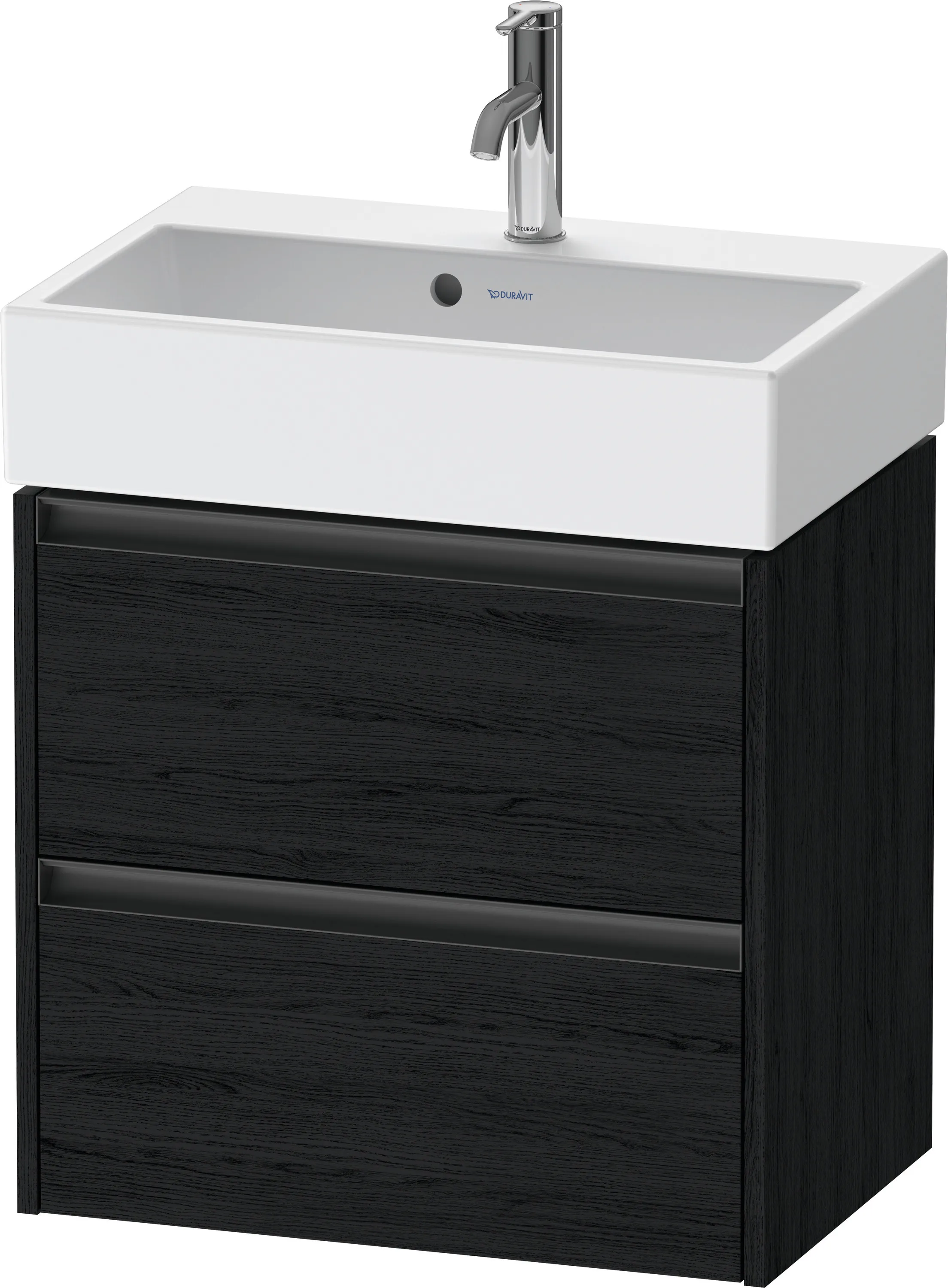 Duravit Waschtischunterschrank wandhängend „Ketho.2“ 58,4 × 54,9 × 39 cm in Eiche Schwarz Duravit Waschtischunterschrank wandhängend „Ketho.2“ 58,4 × 54,9 × 39 cm in Eiche Schwarz