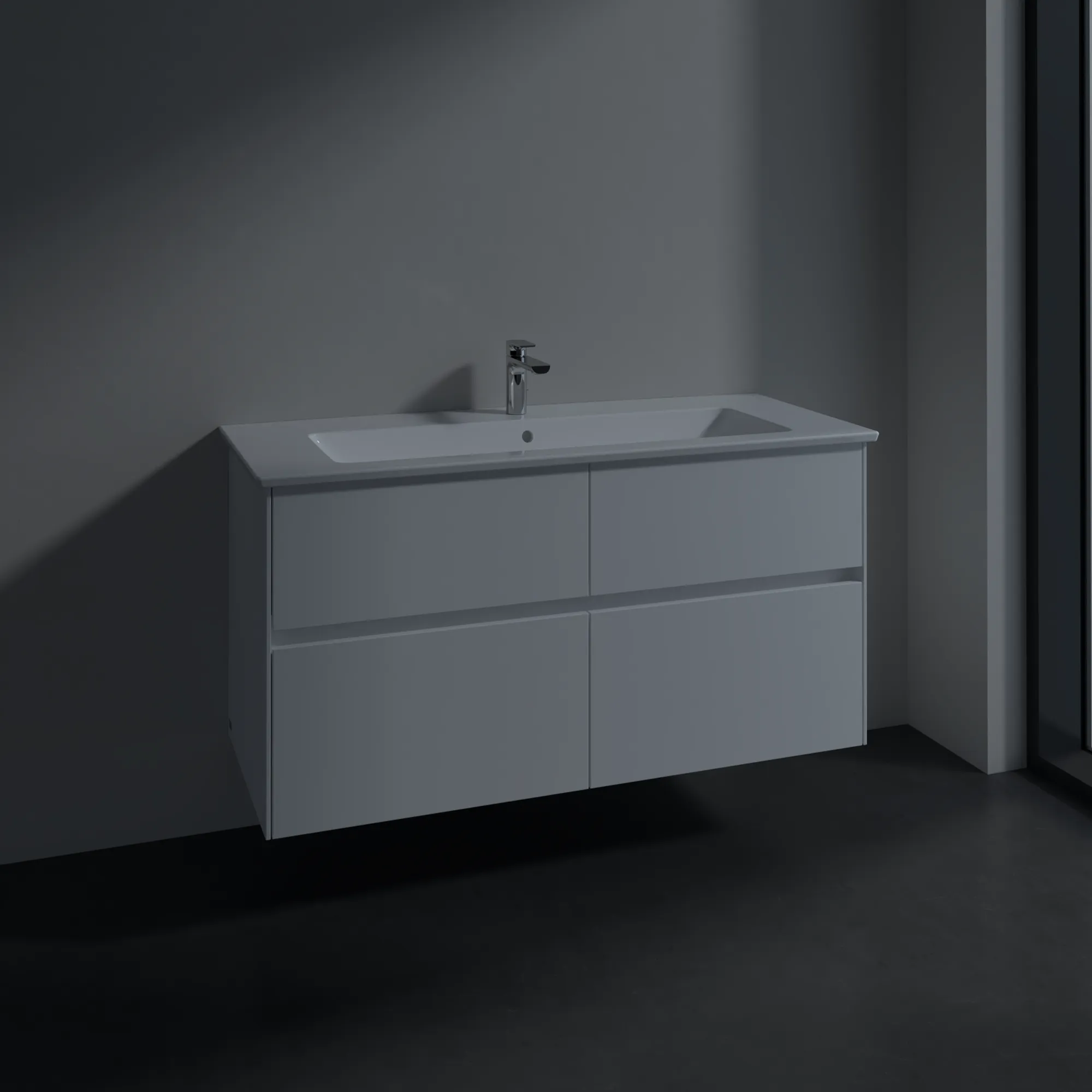 Villeroy & Boch Waschtischunterschrank „Collaro“ 1161 × 610 × 480 mm Weiß Matt, ohne Beleuchtung, für Becken mittig Villeroy & Boch Waschtischunterschrank „Collaro“ 1161 × 610 × 480 mm Weiß Matt, ohne Beleuchtung, für Becken mittig