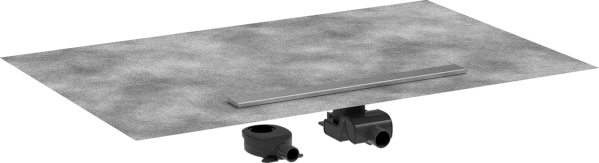 Hansgrohe RainDrain Allround Komplettset Duschrinne 700 mm Edelstahl V2A DN40/DN50 Standard-/flache Installation