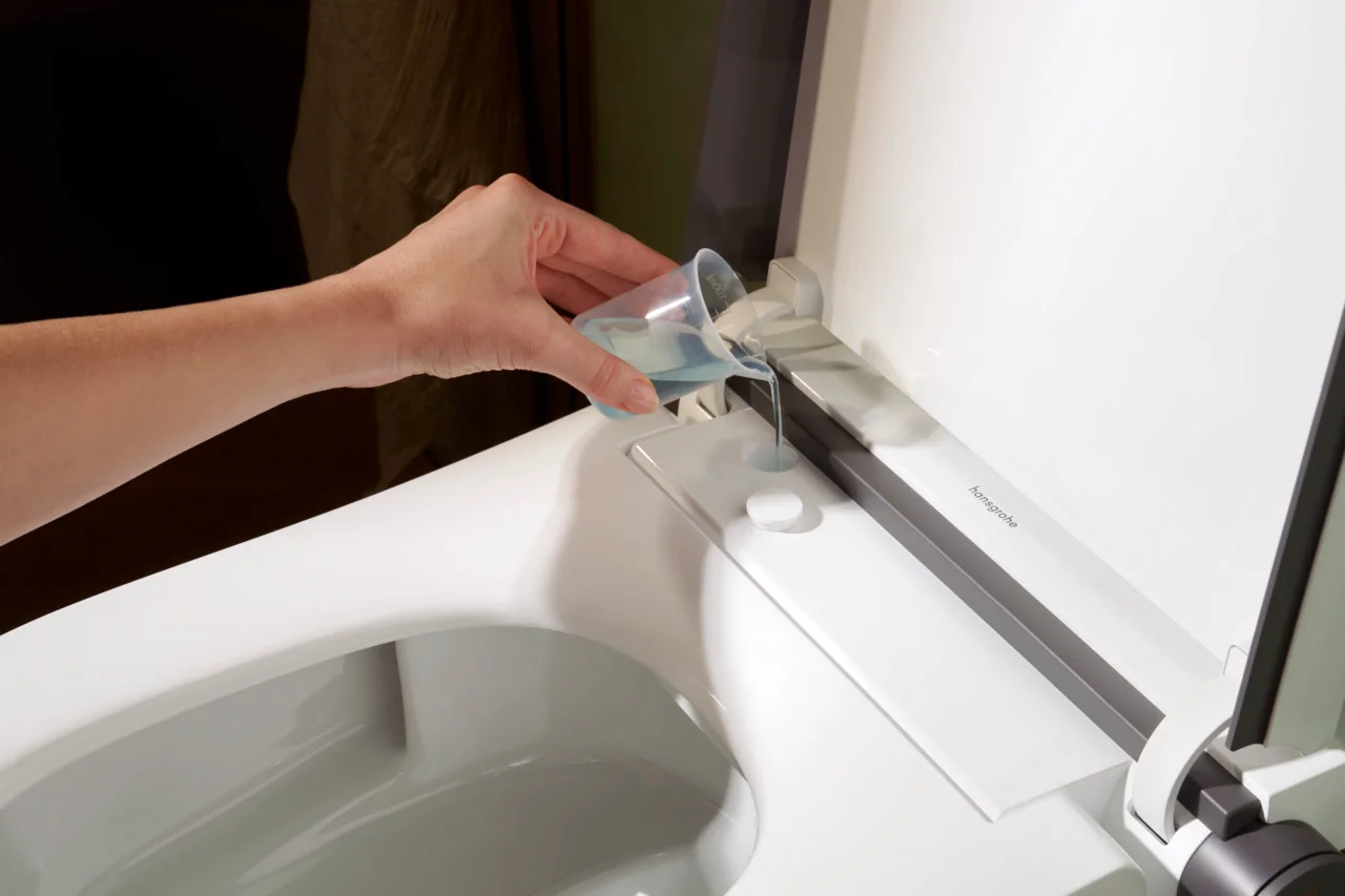 Hansgrohe LavaPura Element S Wand-Dusch-WC Komplettset, weiß, AquaHelix Flush, SmartClean, HygieneEffect