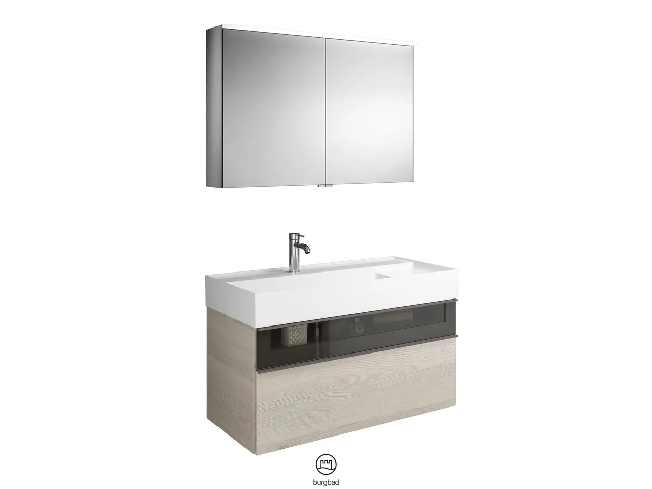 burgbad Yumo PG1 Badmöbelset (SFKZ102), Breite 1015 mm burgbad Yumo PG1 Badmöbelset (SFKZ102), Breite 1015 mm