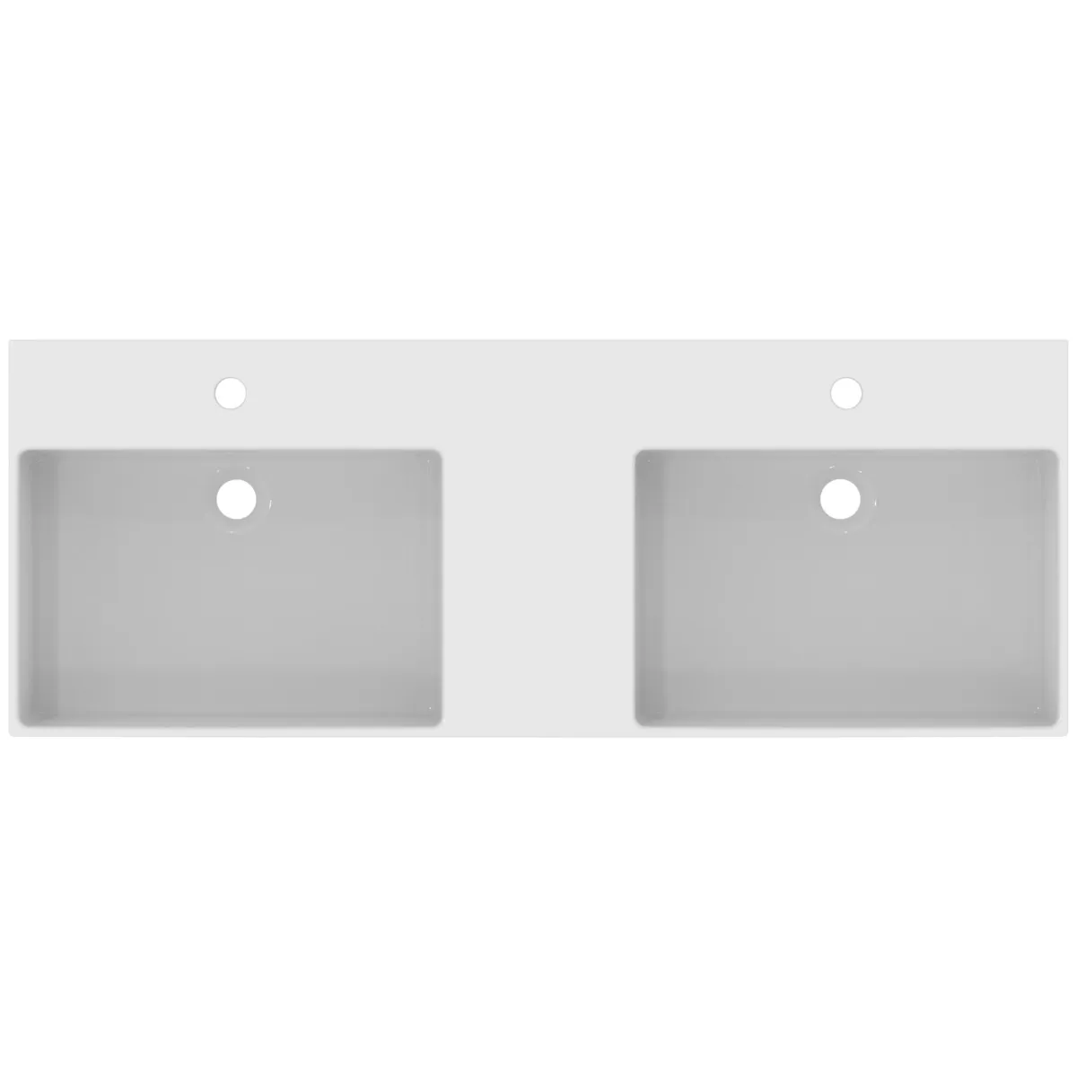 Waschbecken „Extra“ 120 × 45 × 15 cm, Hahnlochposition mittig in Weiß Waschbecken „Extra“ 120 × 45 × 15 cm, Hahnlochposition mittig in Weiß