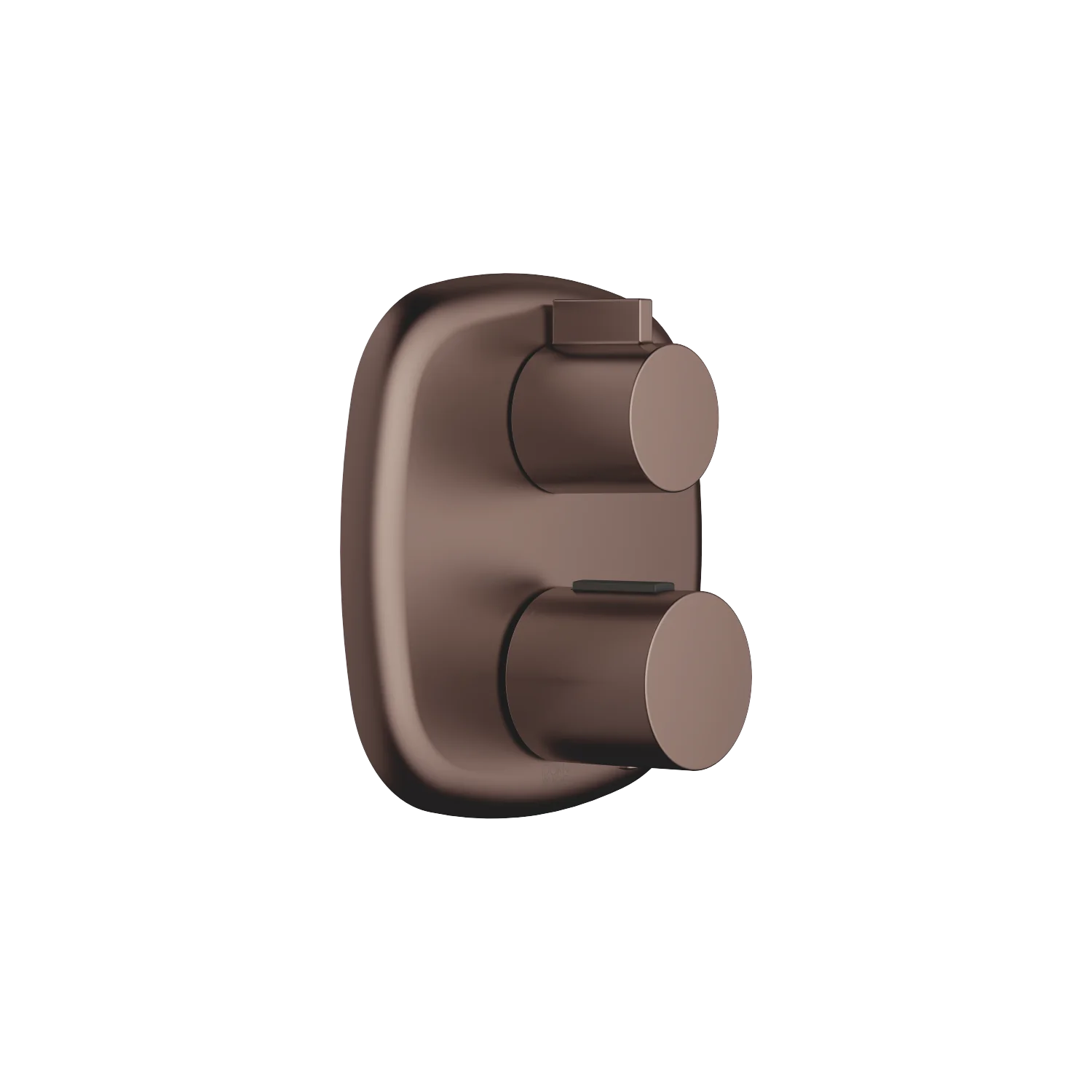 Dornbracht COYA UP-Thermostat mit Einweg-Mengenregulierung, Dark Bronze gebürstet (PVD), Abdeckplatte 150 x 150 mm