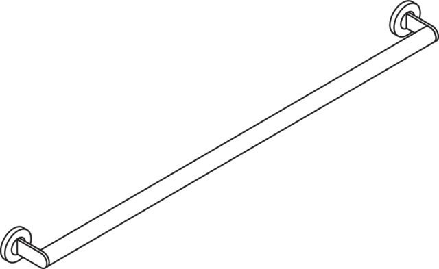 Haltegriff des Systems 900, Edelstahl, PVD, Achsmaß 1000 mm, D: 32 mm, in Farbe CK (messing glänzend) Haltegriff des Systems 900, Edelstahl, PVD, Achsmaß 1000 mm, D: 32 mm, in Farbe CK (messing glänzend)