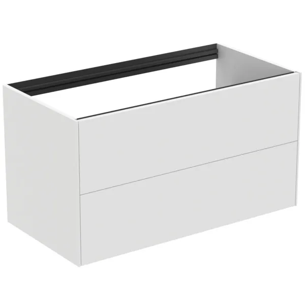 Ideal Standard Waschtischunterschrank Conca, 2 Auszüge, ohne Platte, 1000x505x540mm, Weiß Ideal Standard Waschtischunterschrank Conca, 2 Auszüge, ohne Platte, 1000x505x540mm, Weiß