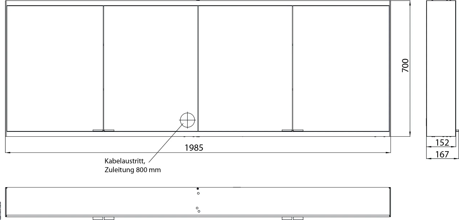 emco Spiegelschrank „prime 2“ Facelift 198,5 × 70 × 16,7 cm
