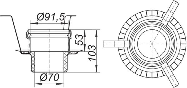 Brandschutz-Rohbauelement 3, DN 50 Brandschutz-Rohbauelement 3, DN 50
