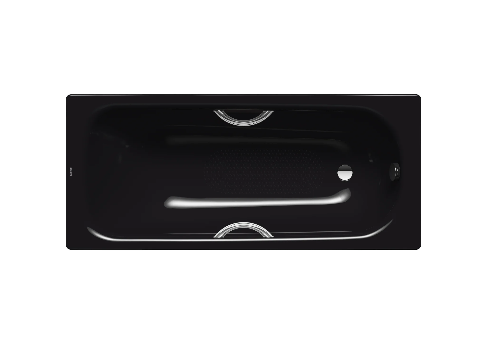 Kaldewei SANIFORM PLUS STAR Badewanne, 1600x750 mm, schwarz, Perl-Effekt, Vollantislip