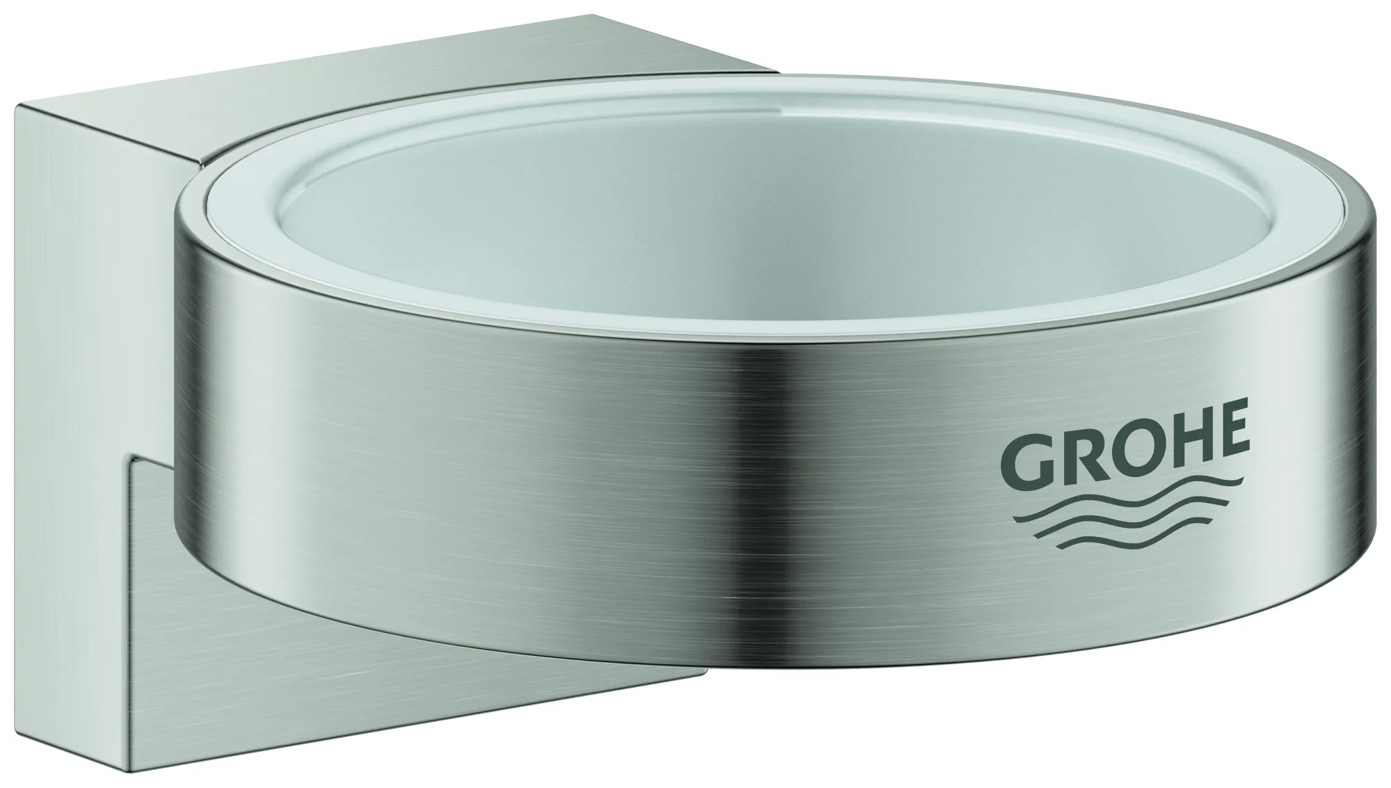 Halter Selection 41027, für Glas/Seifenspender, chrom Farbe: supersteel Halter Selection 41027, für Glas/Seifenspender, chrom Farbe: supersteel