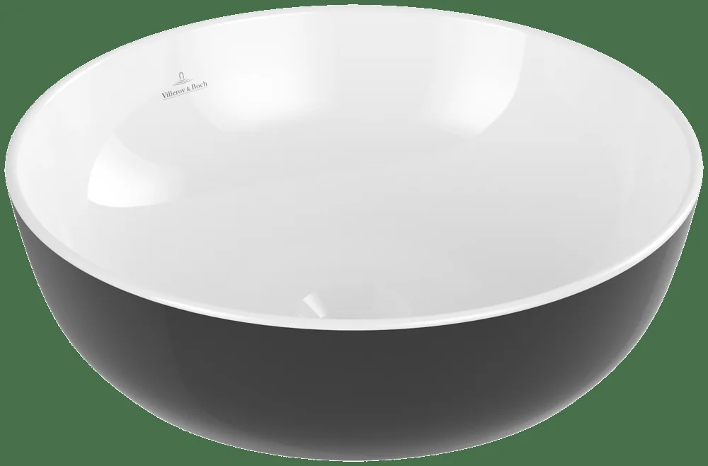 Villeroy & Boch Artis Aufsatzwaschbecken TitanCeram 430x430mm Coal Black