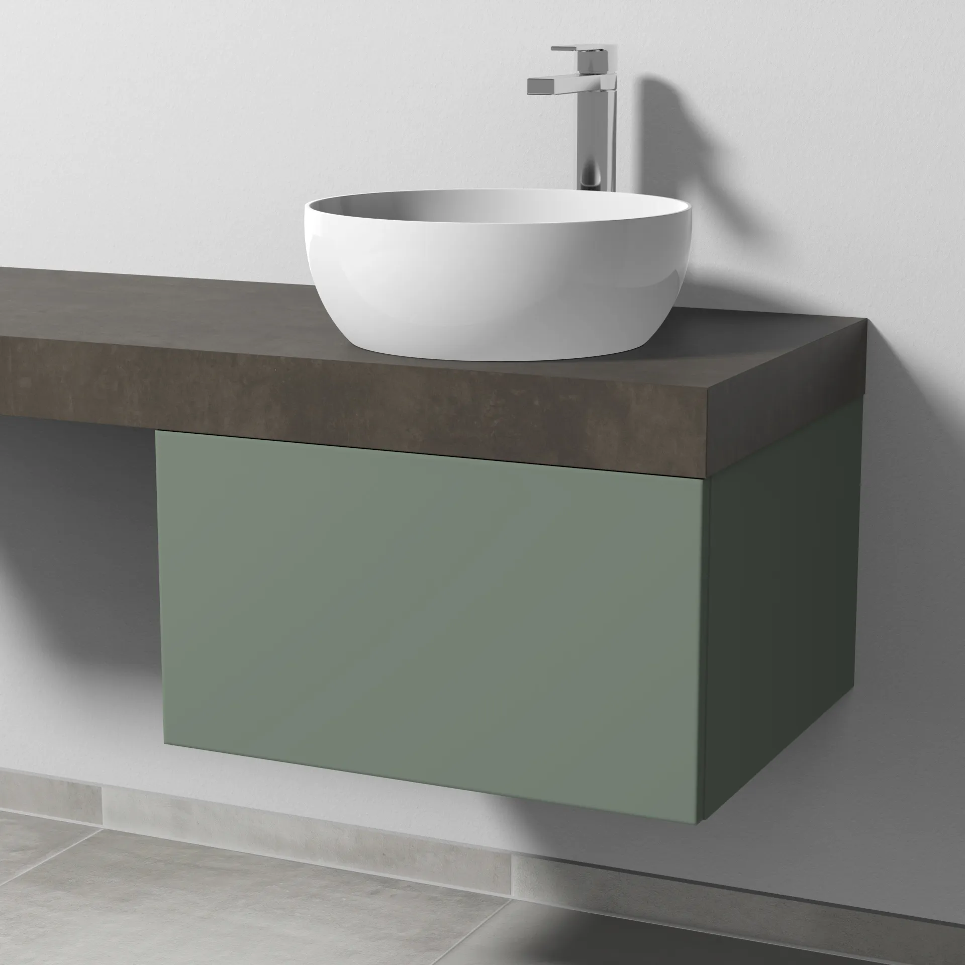 Sanipa Waschtischunterschrank „2morrow“ 600 × 340 × 520 mm in Soft-Green