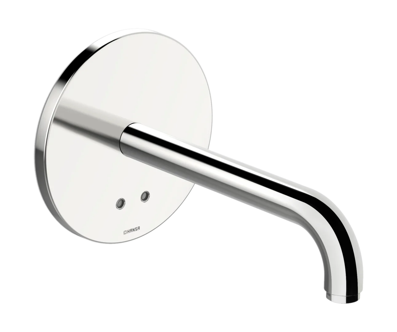 HansaELECTRA Waschtischarmatur Hansaelectra 8180 Rosette rund 3V, BT Ausl. 245mm Chrom