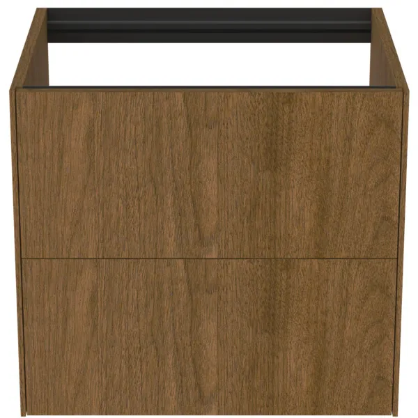 Ideal Standard Waschtischunterschrank „Conca“ 60 × 54 × 50,5 cm Walnuss dunkel Furnier Ideal Standard Waschtischunterschrank „Conca“ 60 × 54 × 50,5 cm Walnuss dunkel Furnier