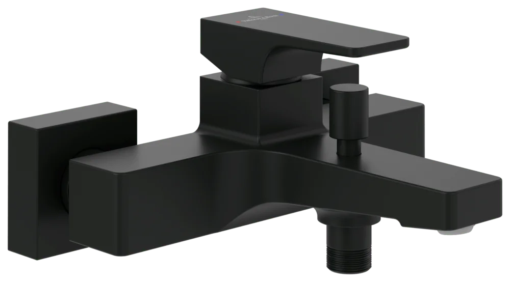 Villeroy & Boch Architectura Square Einhebel-Badewannenarmatur, 210x198x101 mm, Matt Black Villeroy & Boch Architectura Square Einhebel-Badewannenarmatur, 210x198x101 mm, Matt Black