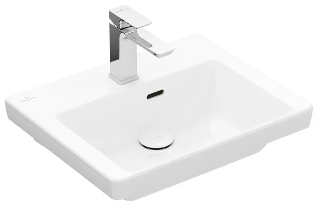 Villeroy & Boch Handwaschbecken „Subway 3.0“ 500 × 400 × 145 mm, ohne Hahnlochbohrung, Hahnlochposition mittig in Weiß Alpin Villeroy & Boch Handwaschbecken „Subway 3.0“ 500 × 400 × 145 mm, ohne Hahnlochbohrung, Hahnlochposition mittig in Weiß Alpin
